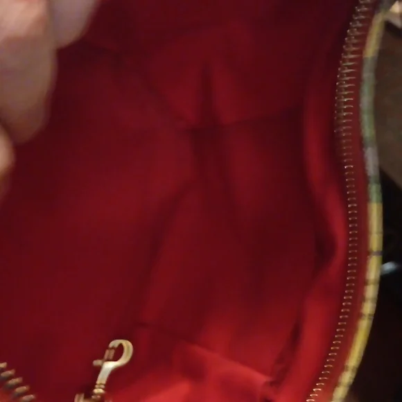 Dooney & Bourke Y2K-ERA 2-fer "Picnic Ants Madness" Plaid Canvas Bag & Wristlet - Picture 13 of 16